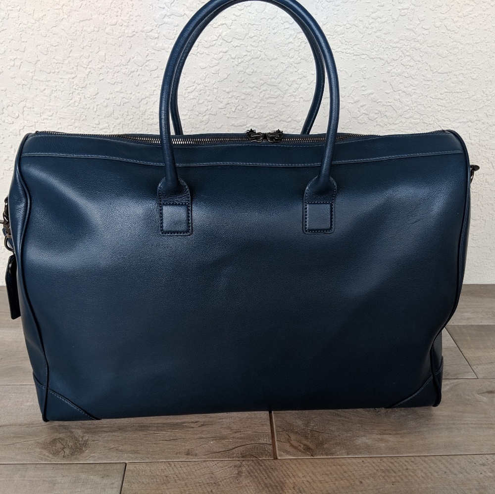 Marc Jacobs Navy  XL Travel Bag 100% Leather